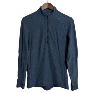 Lululemon surge warm 1/2 zip pullover mens small blue athletic athleisure M3CCKS